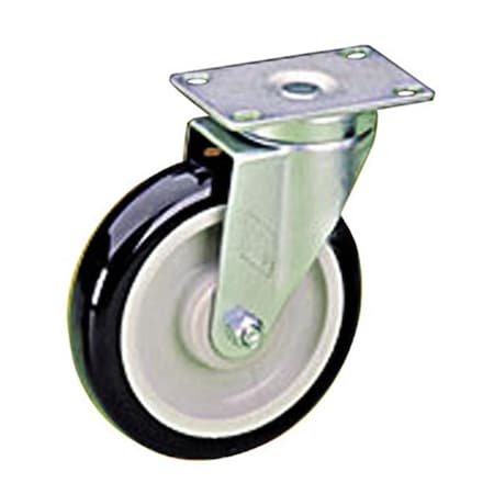 Component Hardware 5 In. Regaugel Ride Casters-Swivel With Brake - Dark Blue CHCMP15PBB